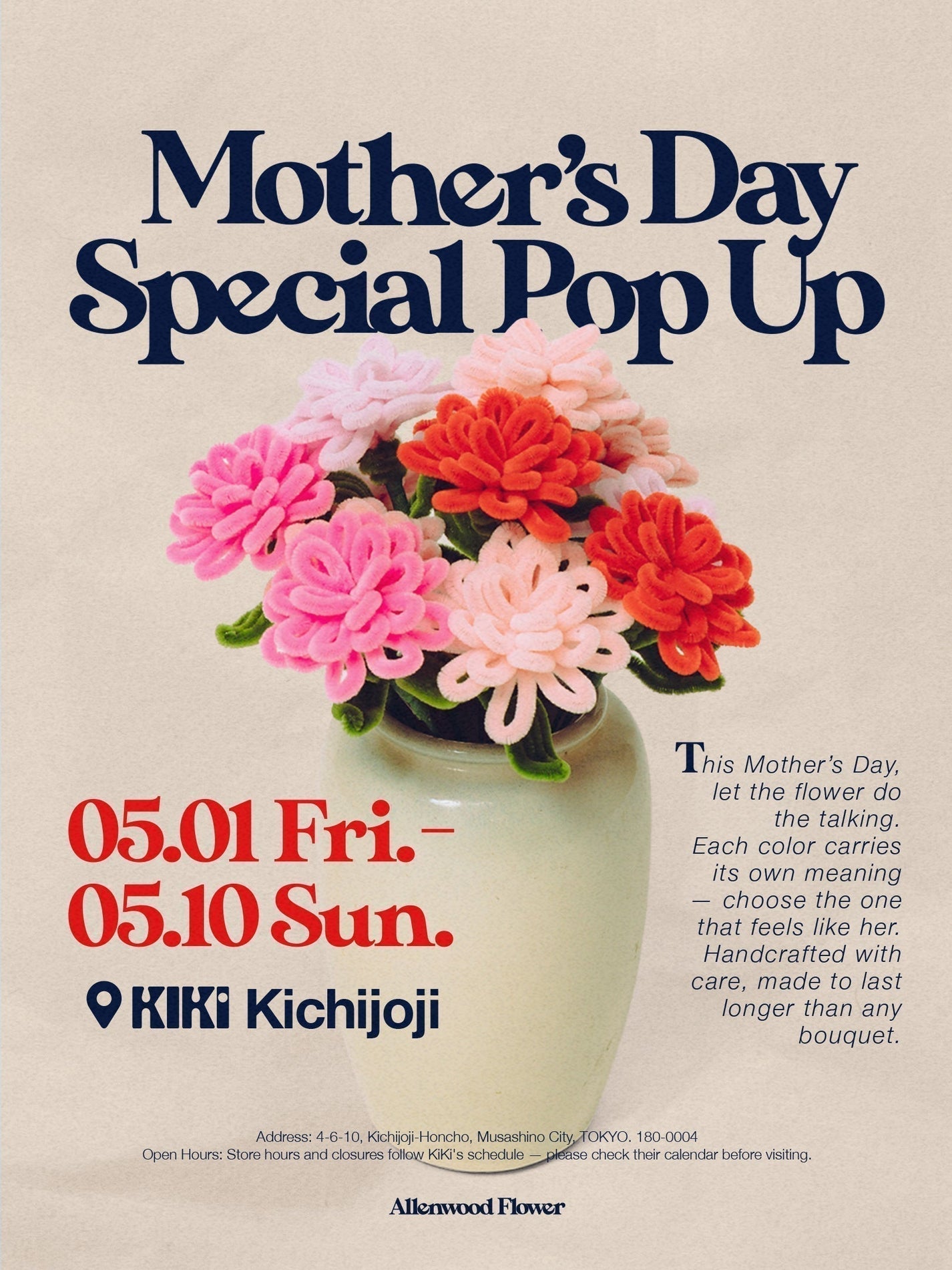 Mother’s Day Special POP-UP at KIKi
