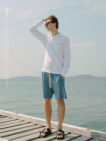 Garment Dyed Sweat Shorts [Blue Jean]
