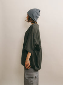 Logo Drawcord Tee [Charcoal]