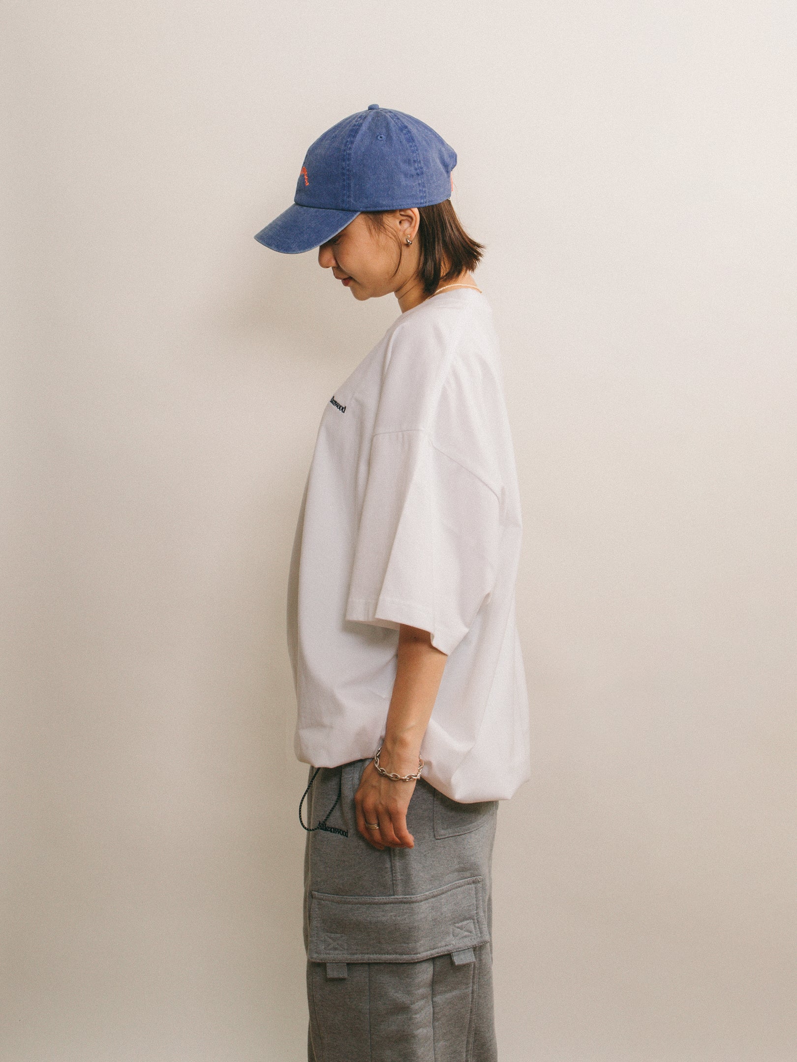 Logo Drawcord Tee [White]