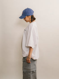 Logo Drawcord Tee [White]