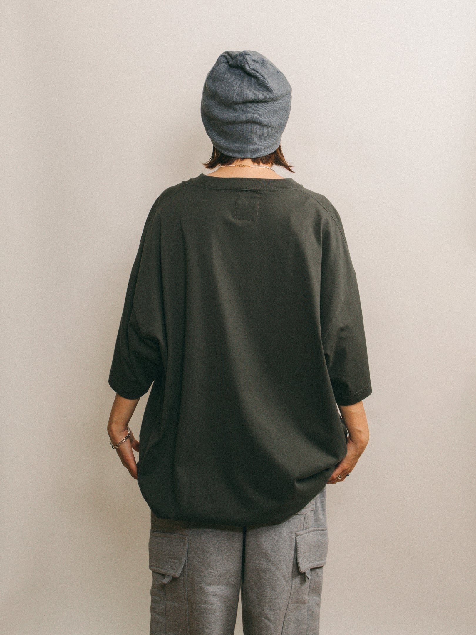 Logo Drawcord Tee [Charcoal]