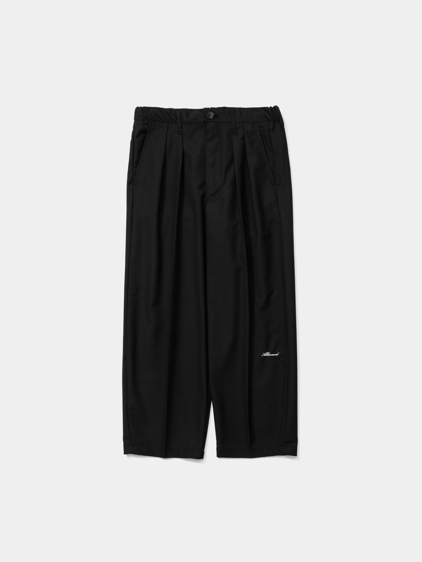 Two Tuck Slacks [Black]