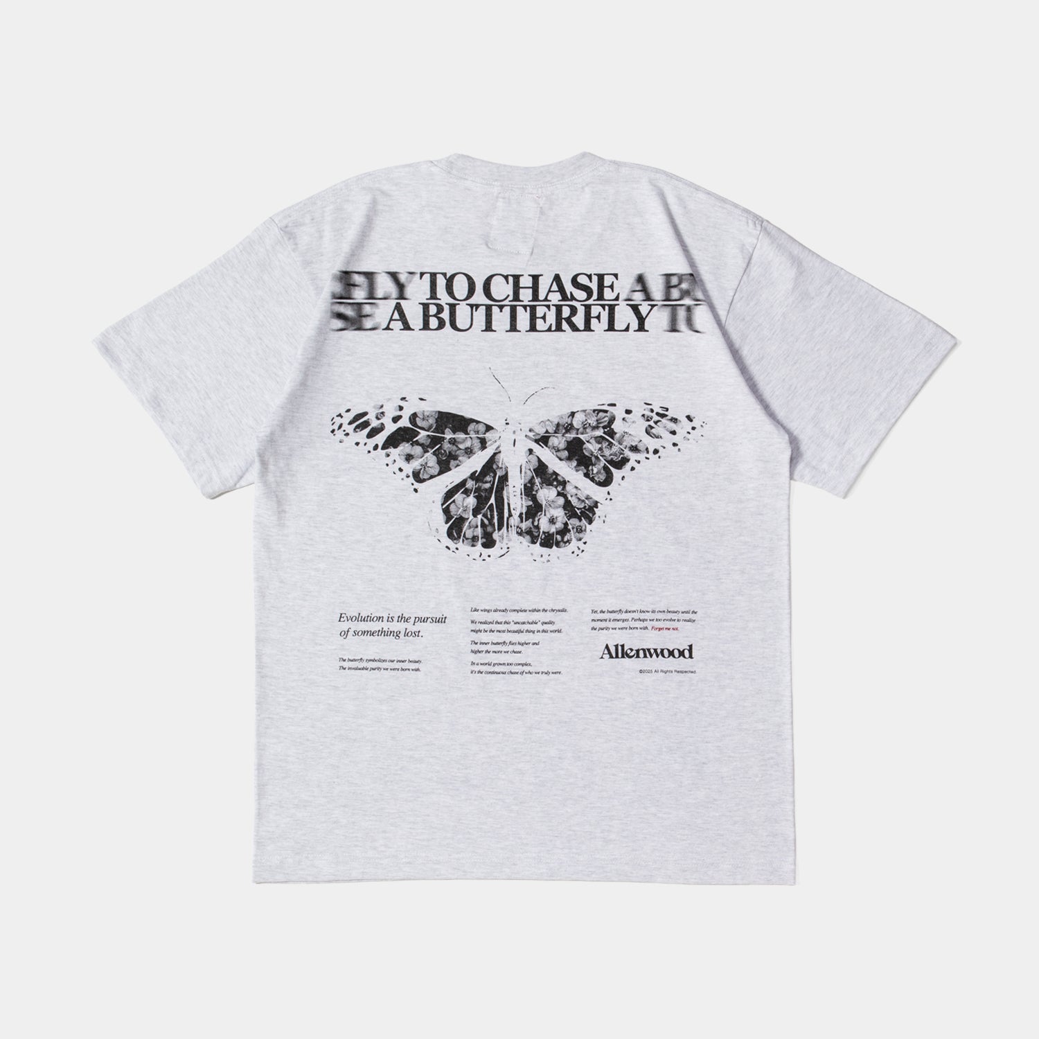 Forget Me Not T-shirt [Ash Gray]