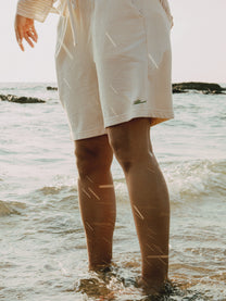 Garment Dyed Sweat Shorts [Ivory]