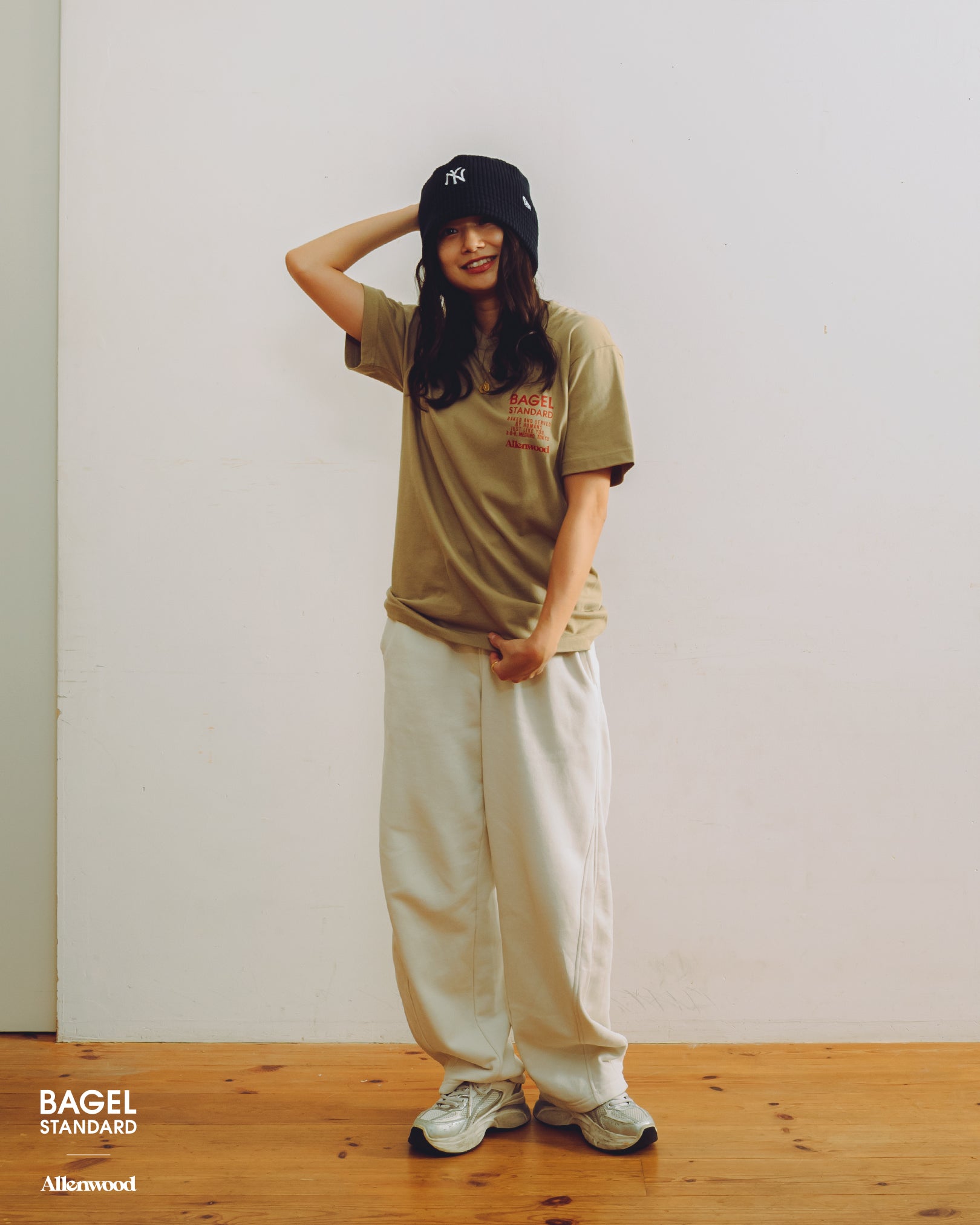 Allenwood x BAGEL STANDARD Tee [Triple Nuts Honey]
