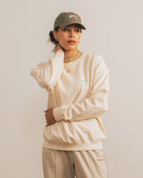 Garment Dyed Crew Sweat [Ivory]