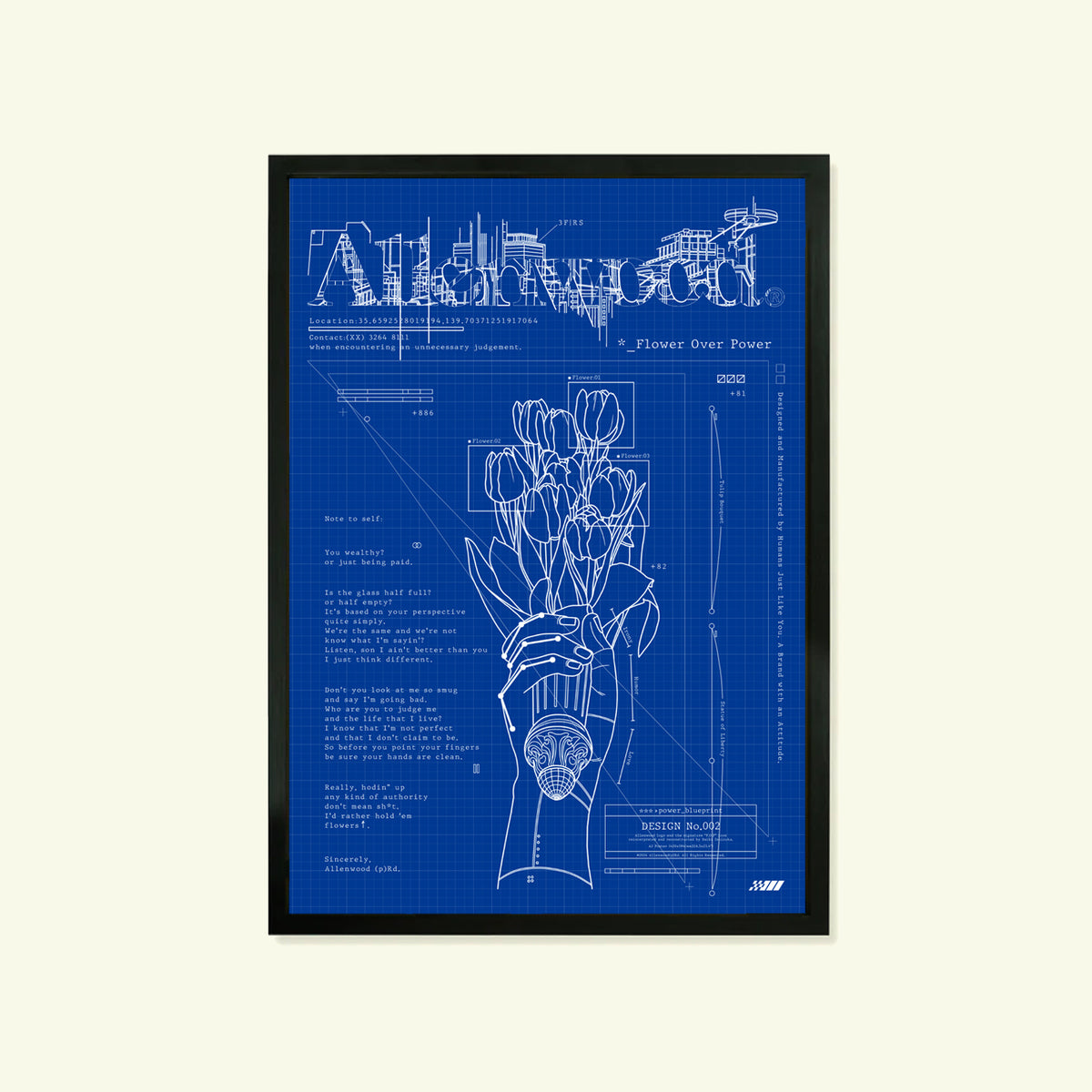 F.O.P BLUEPRINT A2 POSTER