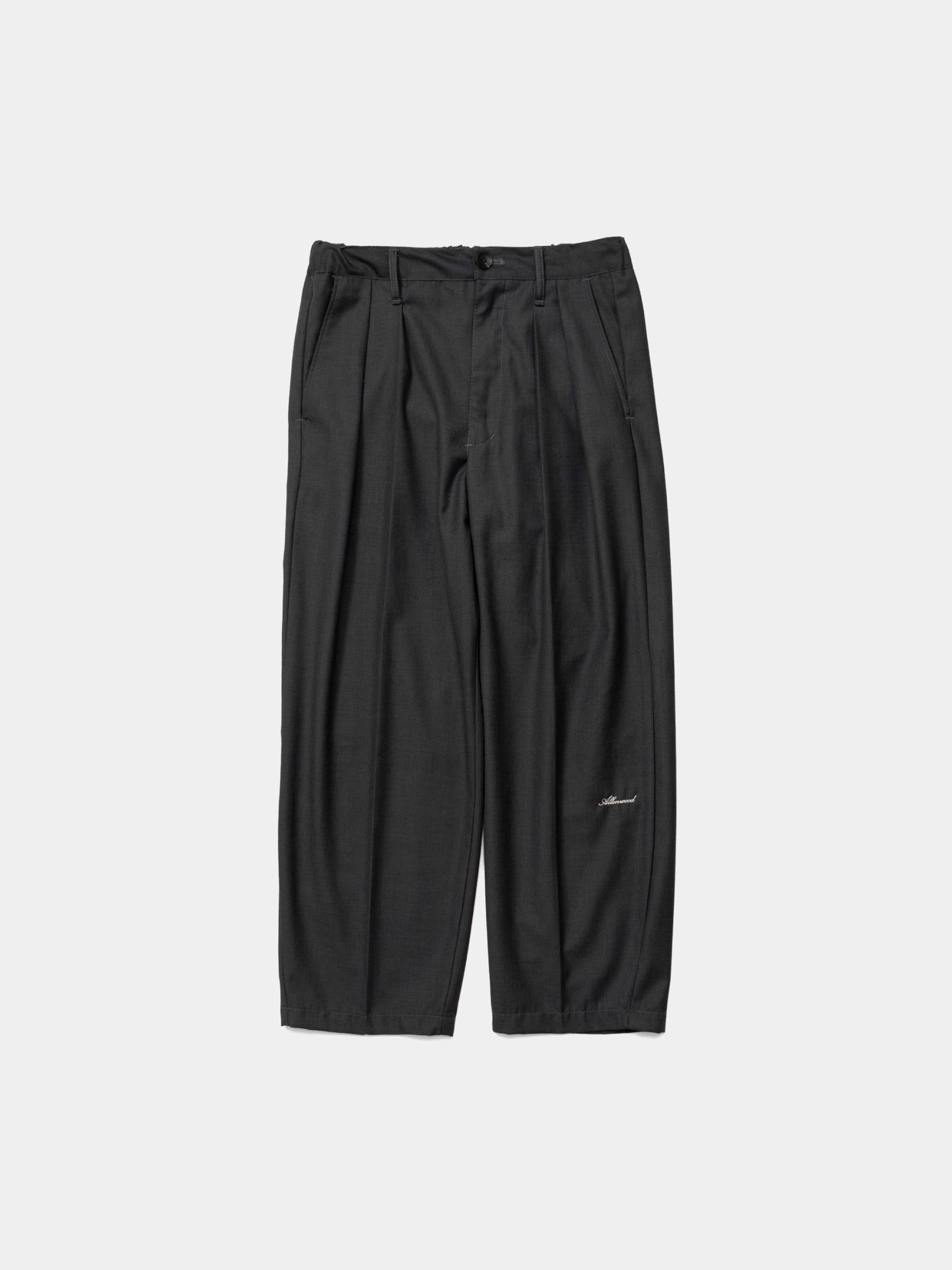Two Tuck Slacks [Gray]