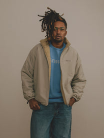Logo Reversible Jacket [Gray/Ivory]