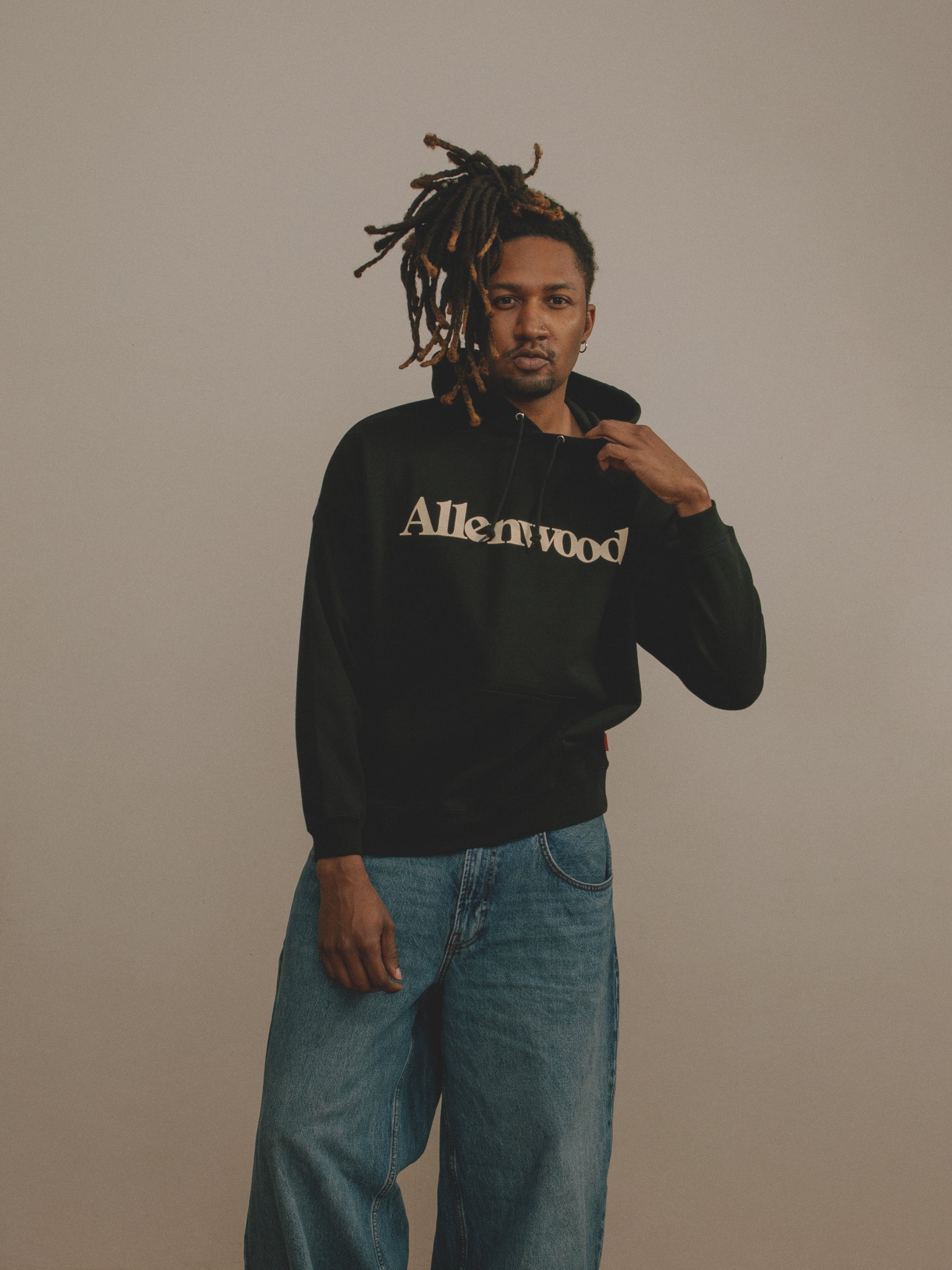 Logo Oversized Hoodie [Black]