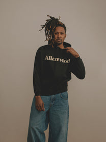 Logo Oversized Hoodie [Black]