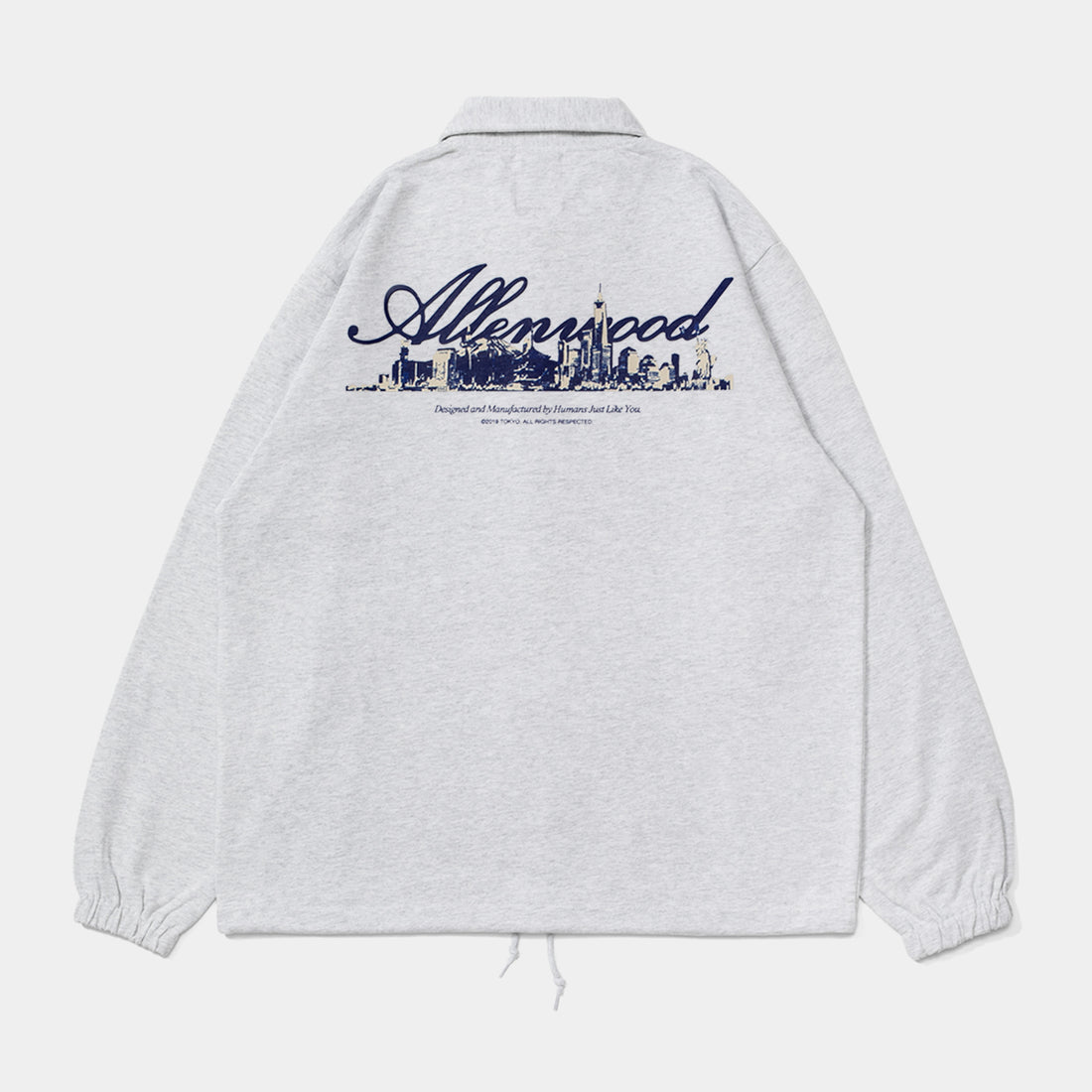 "Home" Cotton Coach Jacket [Ash Gray]