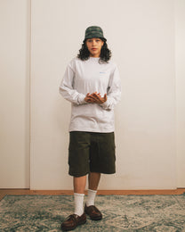 Logo L/S Tee [Ash Gray]