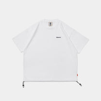 Logo Drawcord Tee [White]