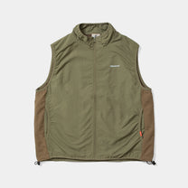 Nylon Packable Vest [Moss/Light Brown]