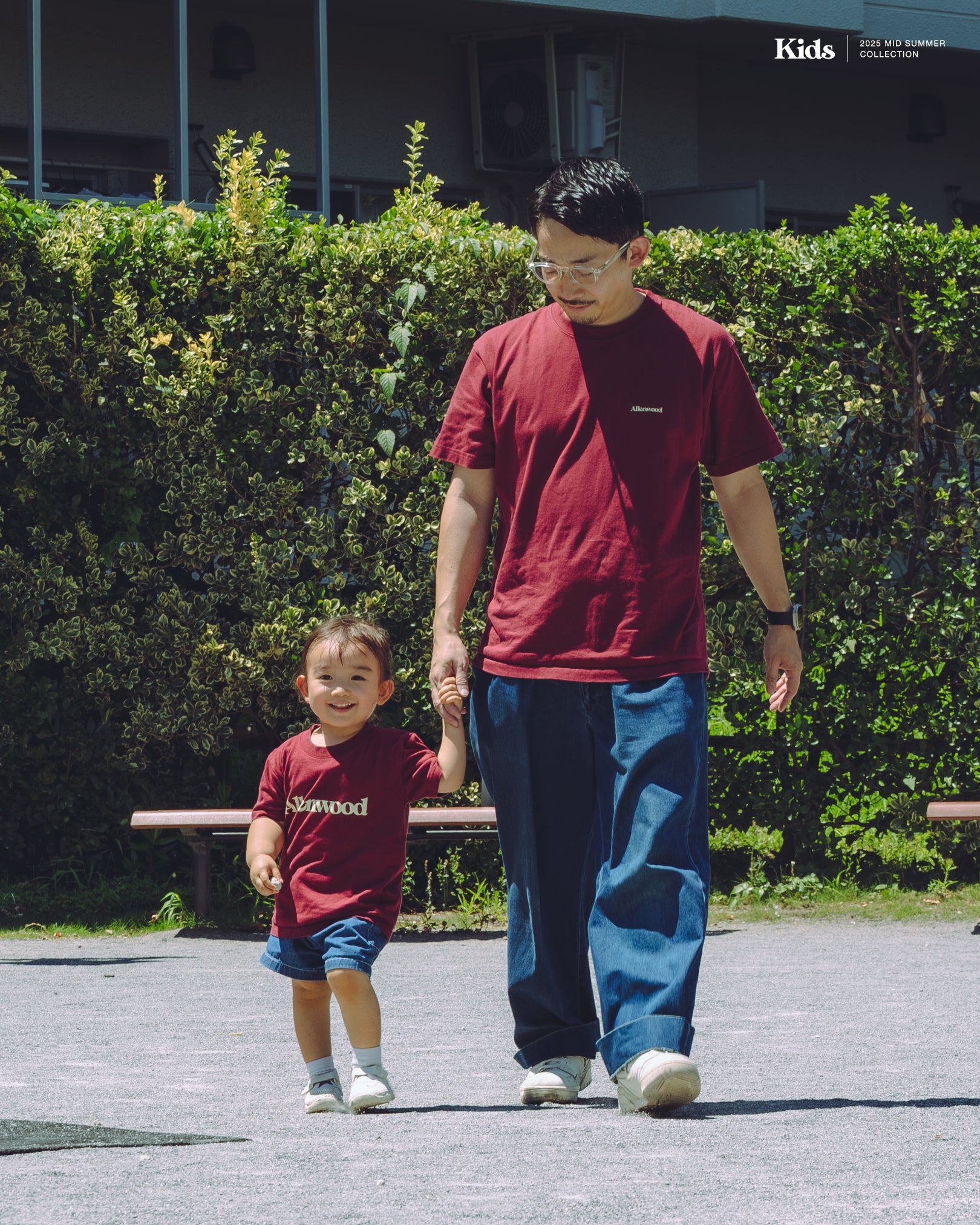 【KIDS】Logo T-shirt [Burgundy]
