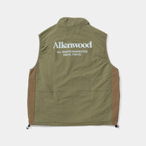 Nylon Packable Vest [Moss/Light Brown]
