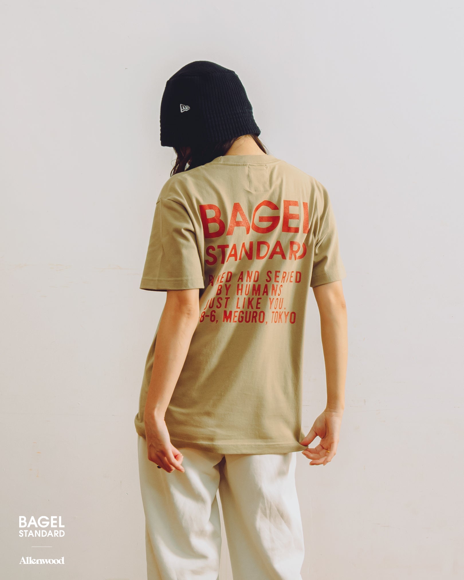 Allenwood x BAGEL STANDARD Tee [Triple Nuts Honey]