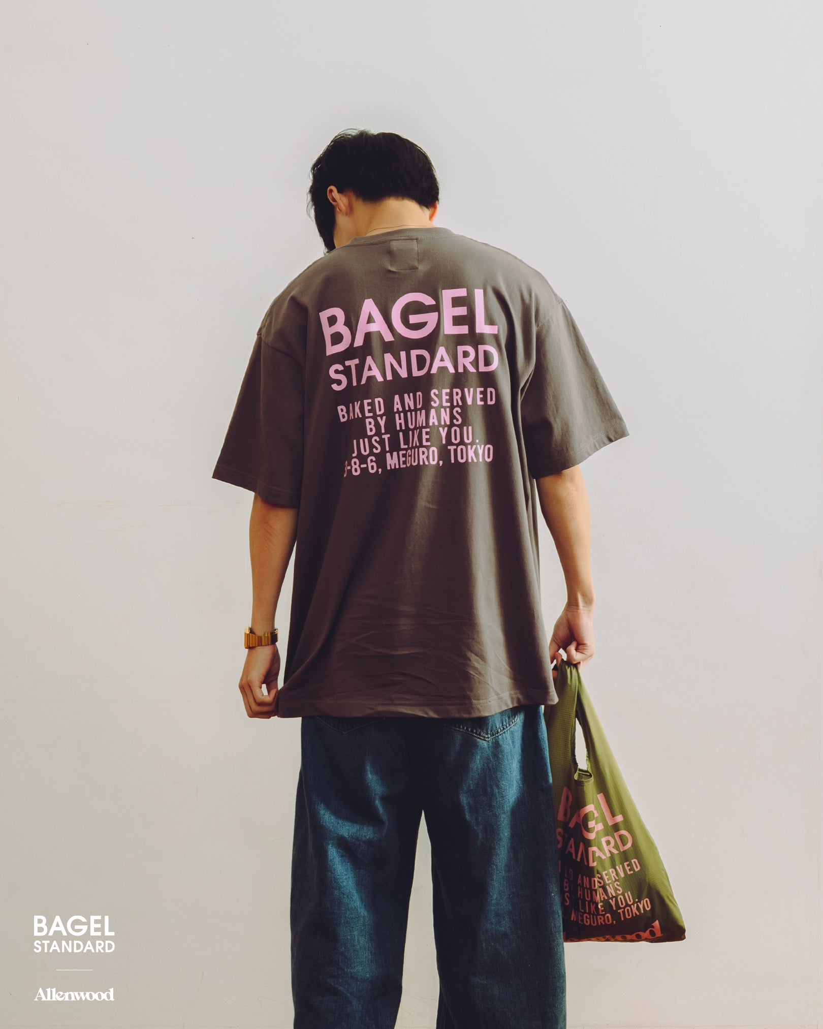 Allenwood x BAGEL STANDARD Tee [Triple Berry]