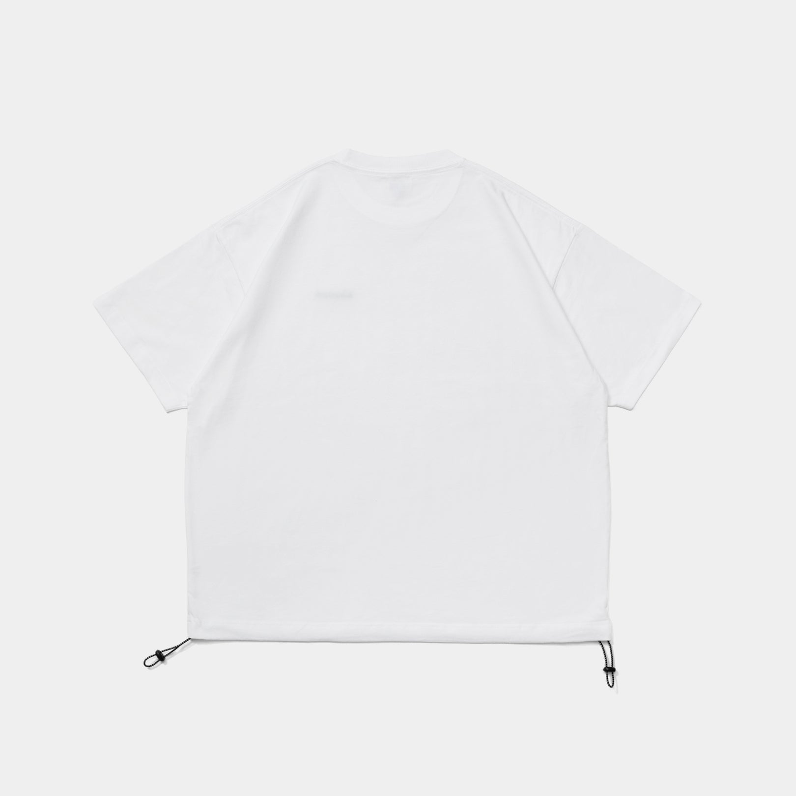 Logo Drawcord Tee [White]