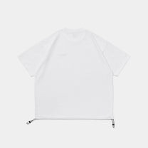 Logo Drawcord Tee [White]