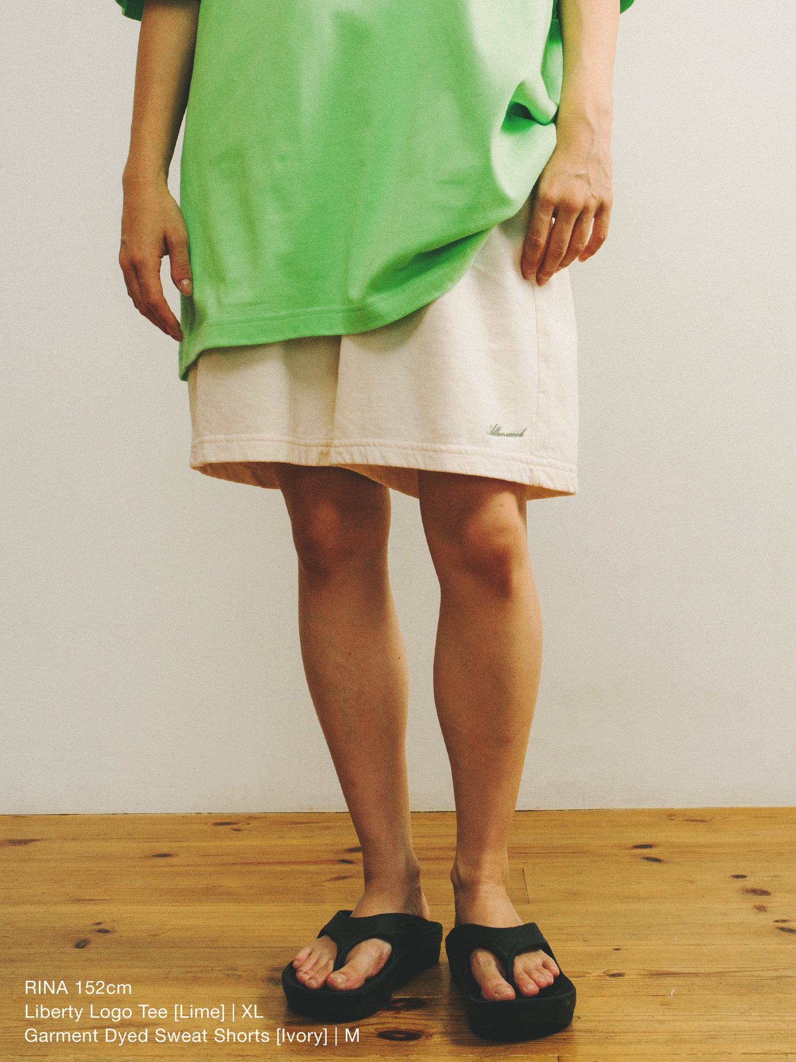 Garment Dyed Sweat Shorts [Ivory]