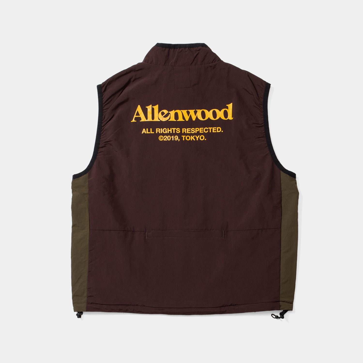 Nylon Packable Vest [Brown/Olive]