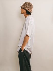 Logo Drawcord Tee [White]
