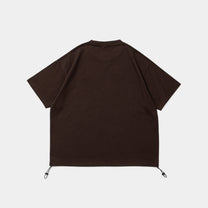 Logo Drawcord Tee [Brown]