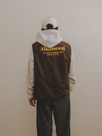 Nylon Packable Vest [Brown/Olive]