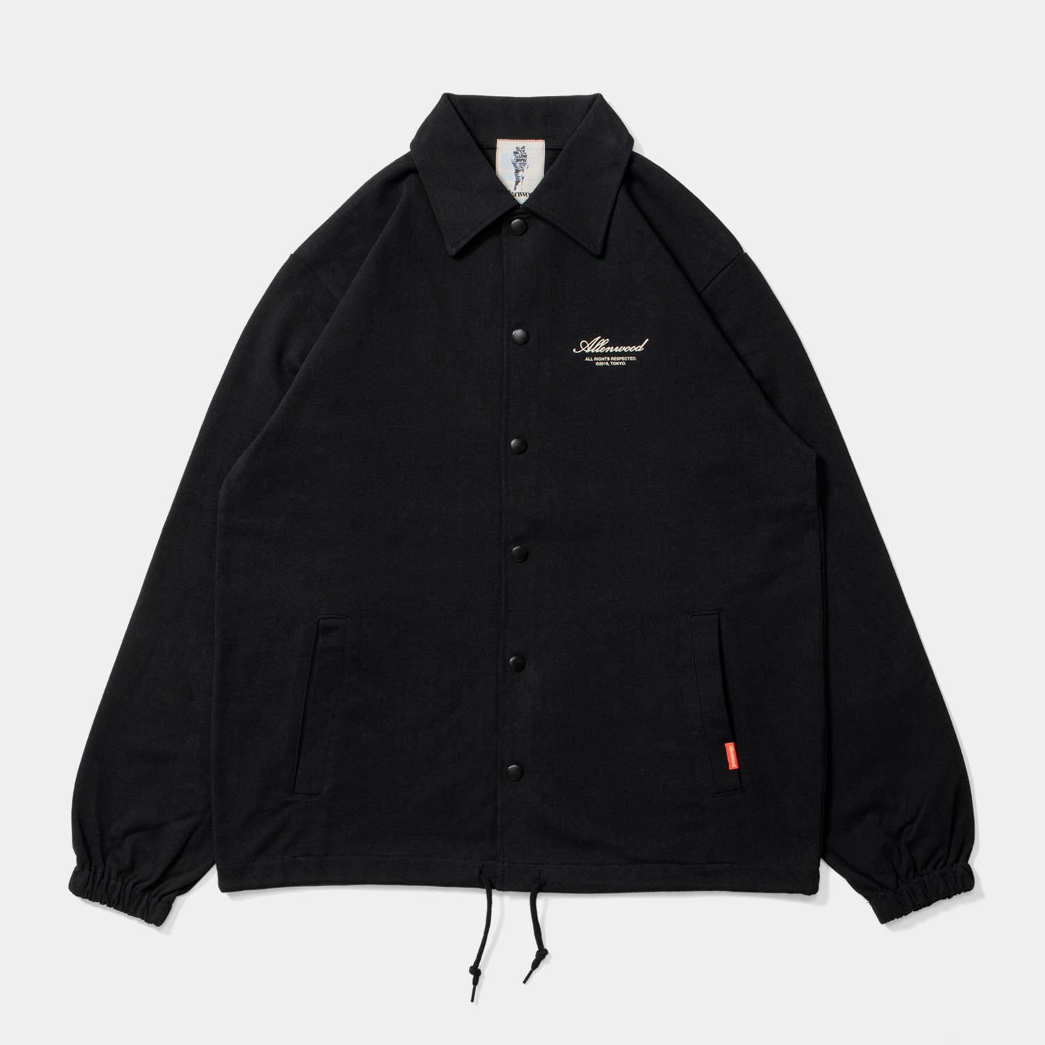 "Home" Cotton Coach Jacket [Black]