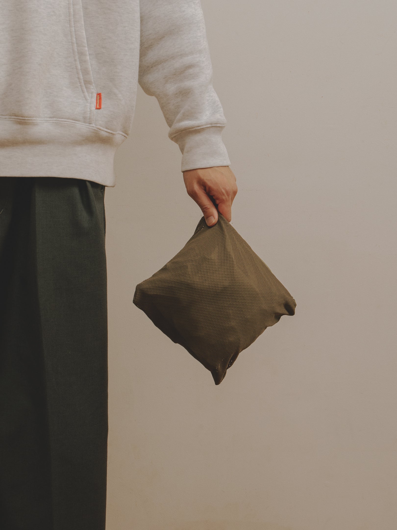 Nylon Packable Vest [Moss/Light Brown]