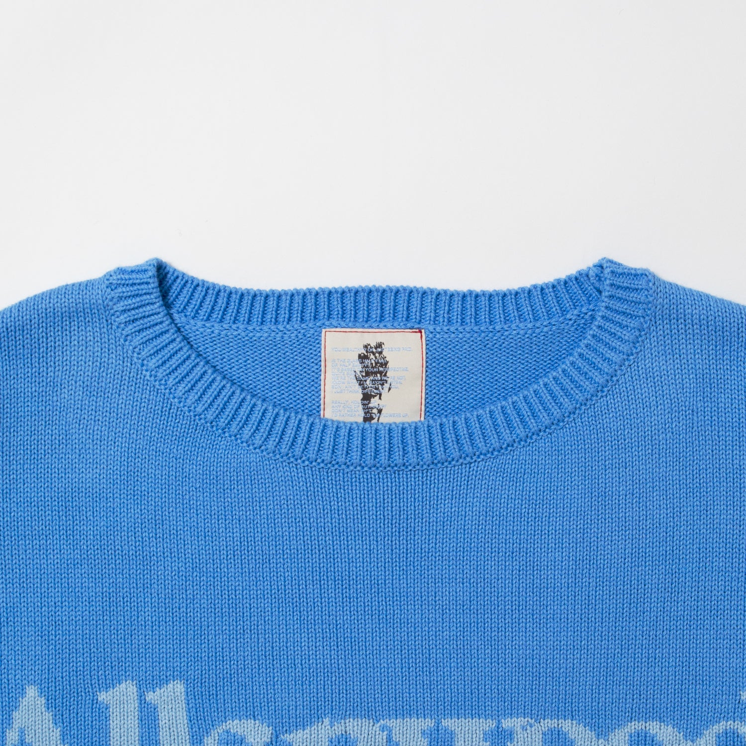 Logo Knit [Sax Blue]