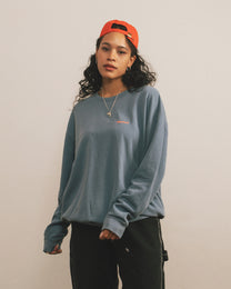 Garment Dyed Crew Sweat [Blue Jean]