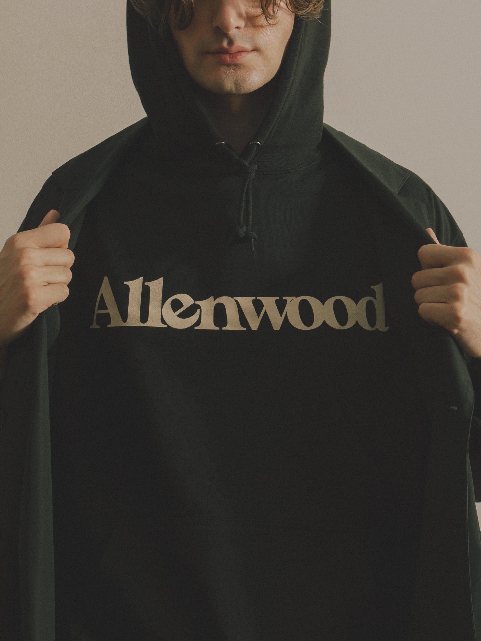 Logo Oversized Hoodie [Black]