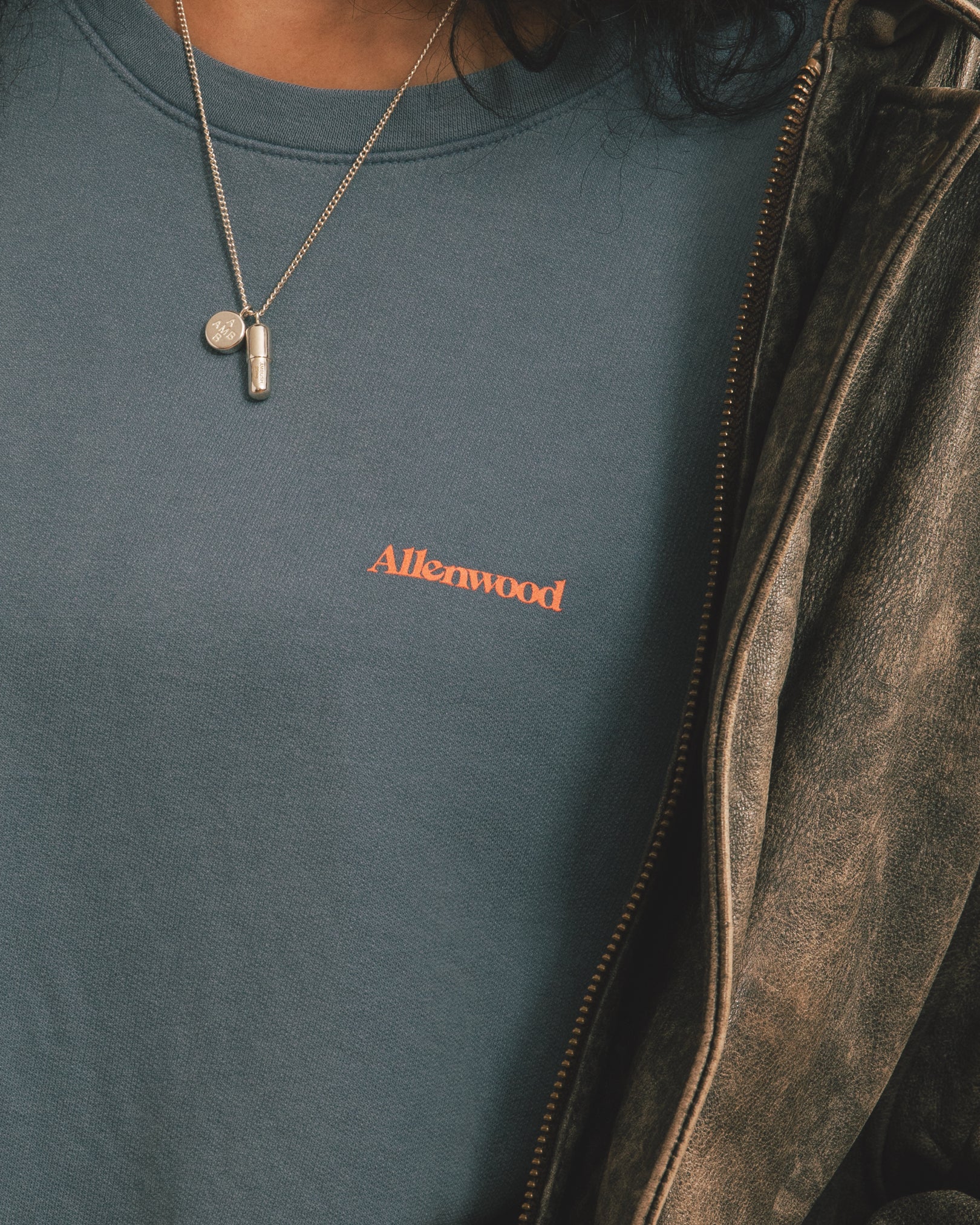 Garment Dyed Crew Sweat [Blue Jean]