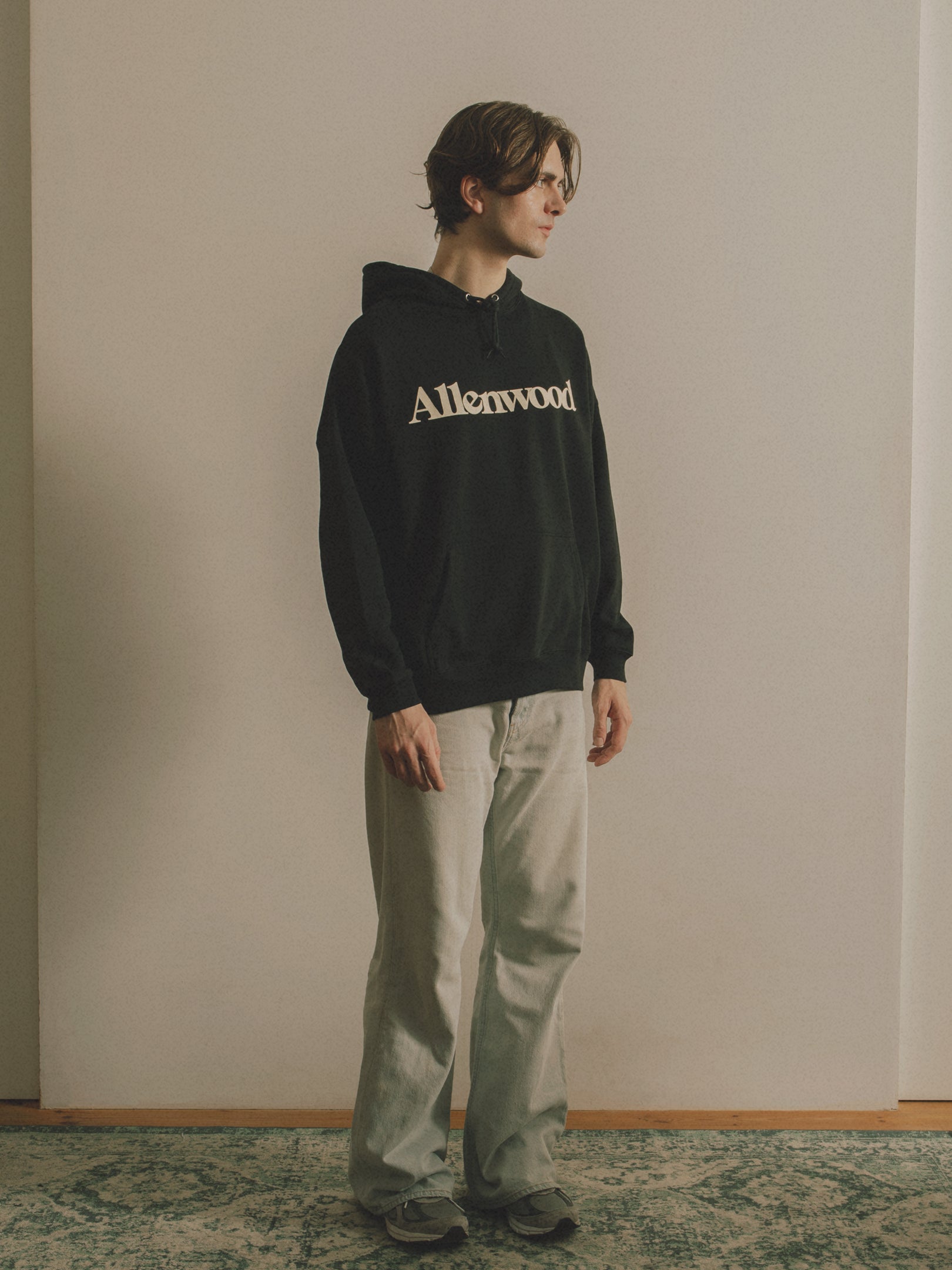 Logo Oversized Hoodie [Black]