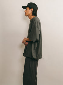 Logo Drawcord Tee [Charcoal]