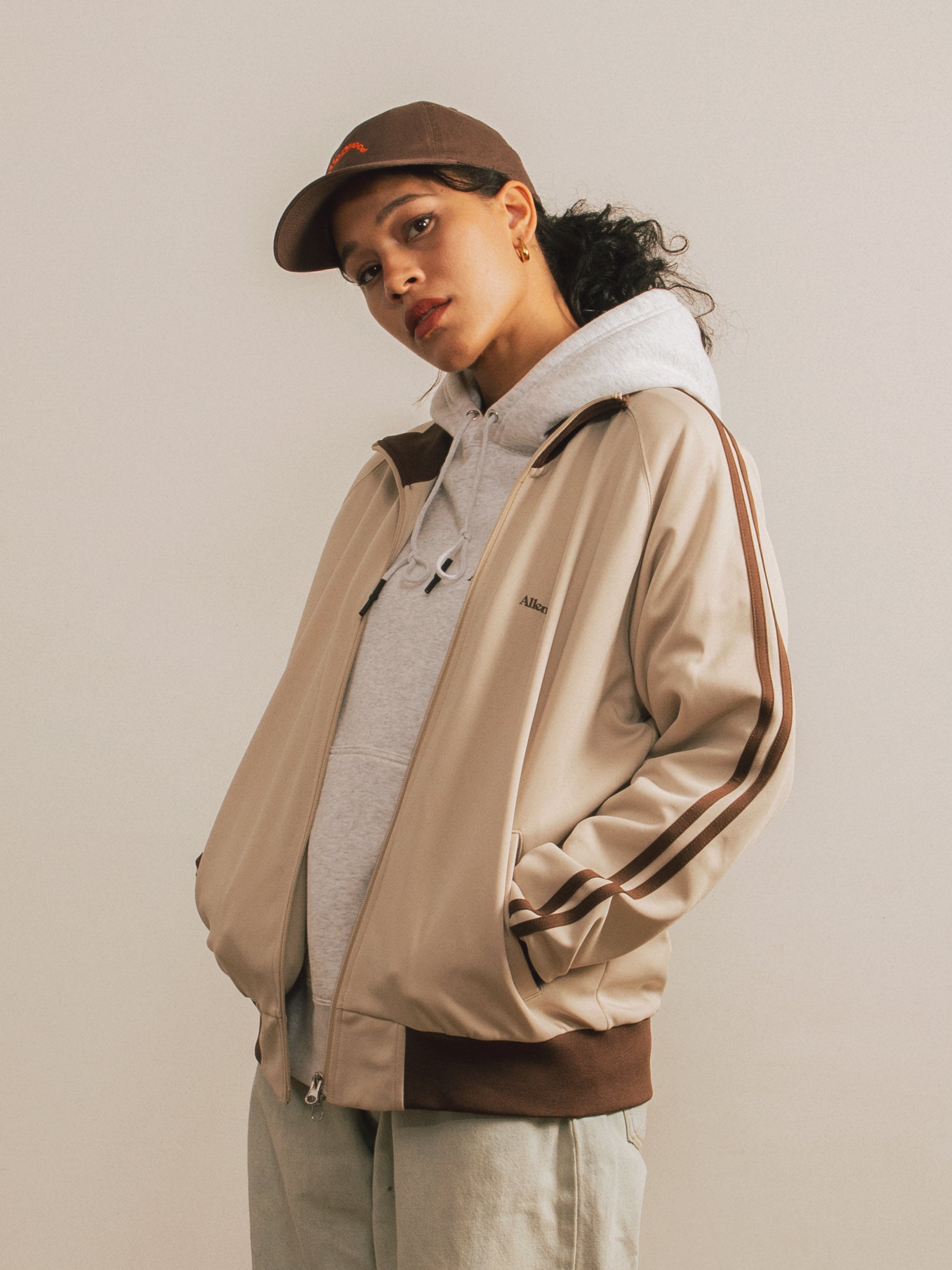 Classic Track Jacket [Sand/Brown]