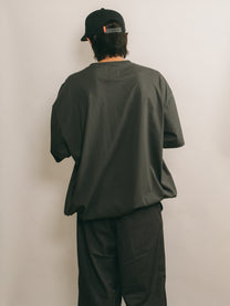 Logo Drawcord Tee [Charcoal]