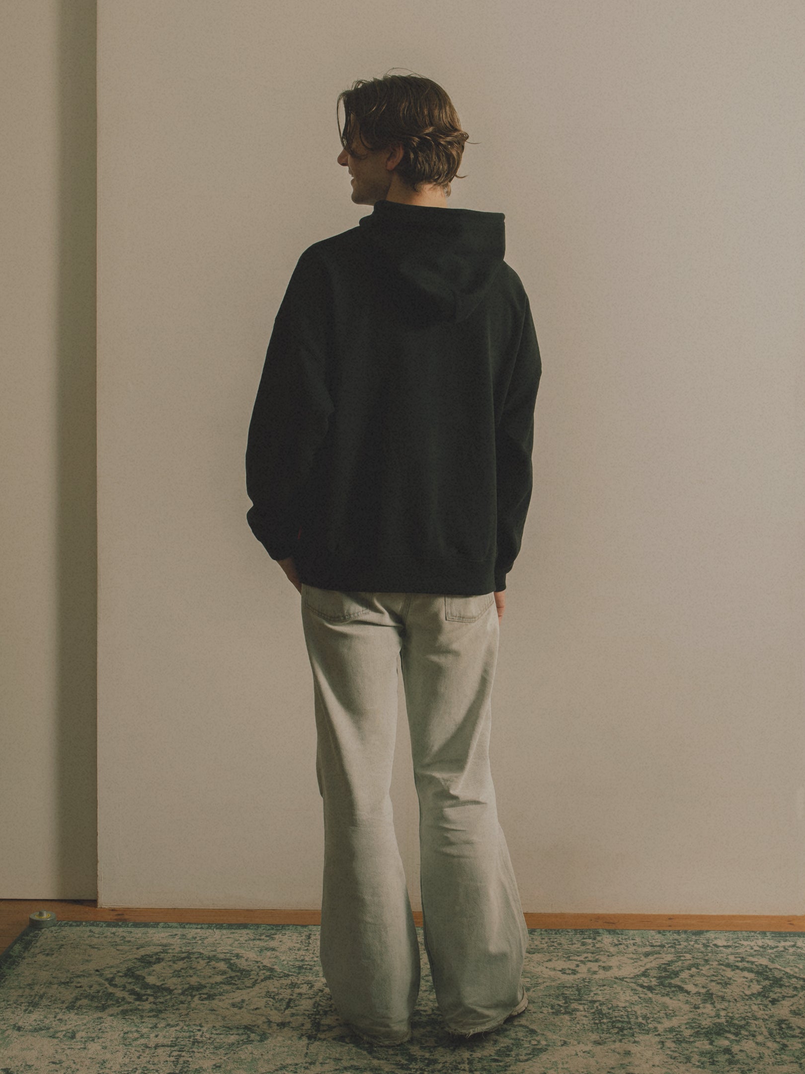 Logo Oversized Hoodie [Black]