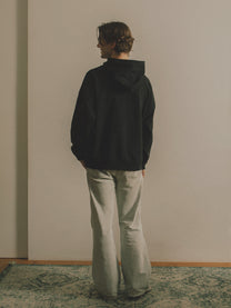 Logo Oversized Hoodie [Black]