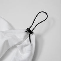 Logo Drawcord Tee [White]