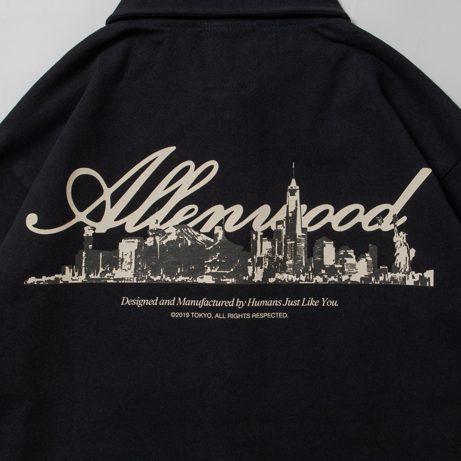 "Home" Cotton Coach Jacket [Black]