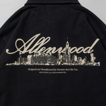 "Home" Cotton Coach Jacket [Black]