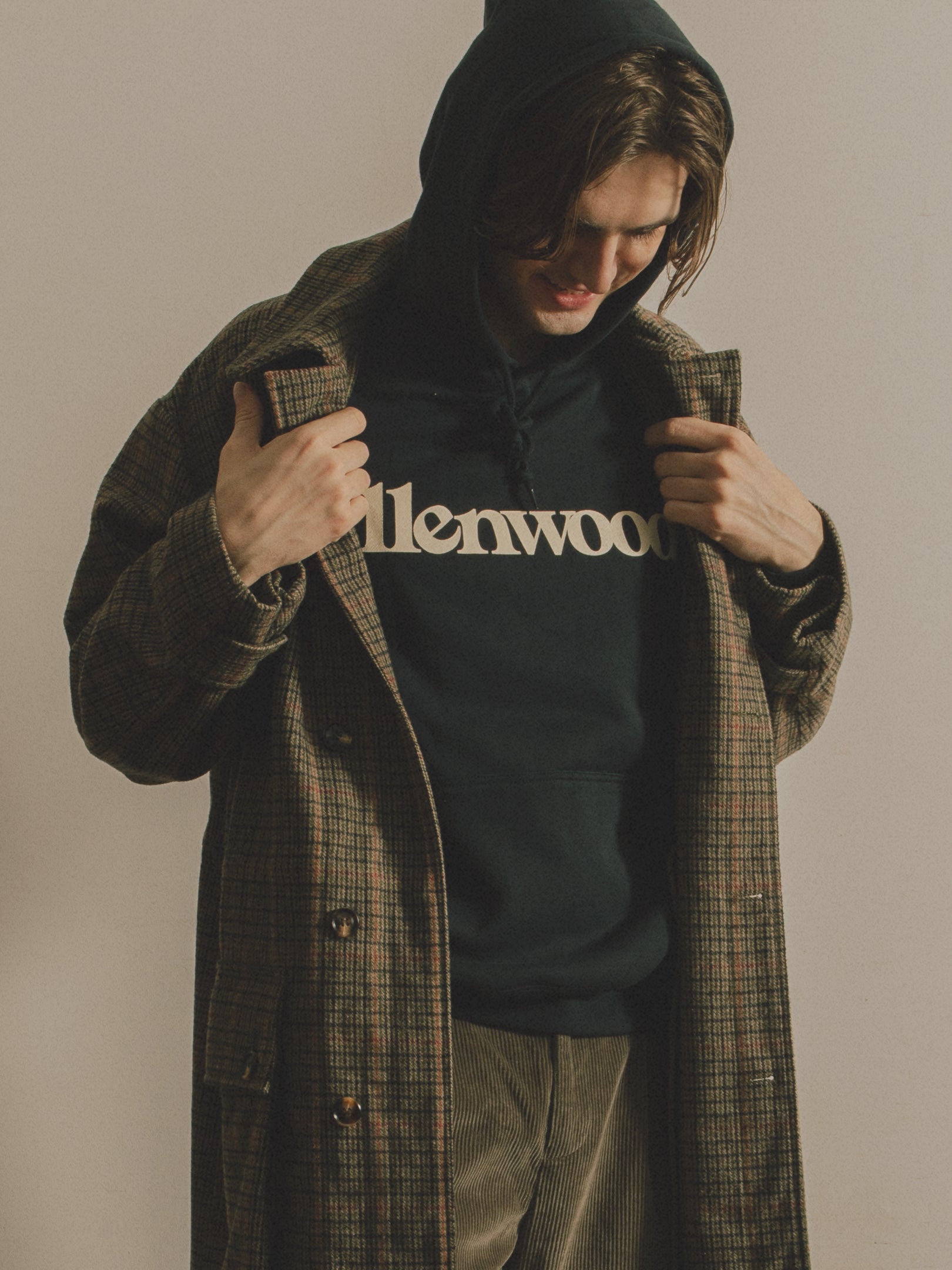 Logo Oversized Hoodie [Navy]