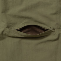 Nylon Packable Vest [Moss/Light Brown]