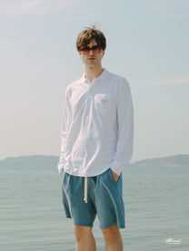 Garment Dyed Sweat Shorts [Blue Jean]