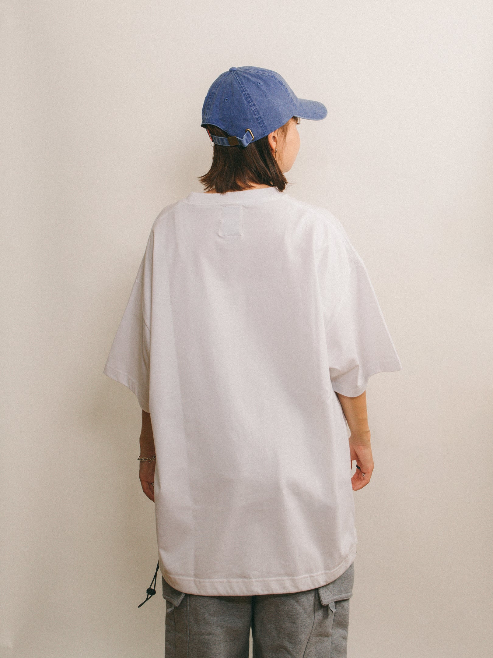 Logo Drawcord Tee [White]